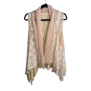 Boho Lace Overlay Cardigan Layering Fairy Indie Cottage Dainty Estimated‎ Sz M